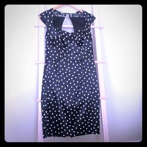 White House black market polka dot dress 8 10